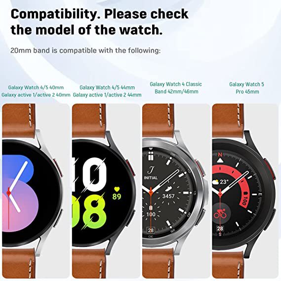 Premium Leather Watch Strap – 20mm & 22mm Universal Fit