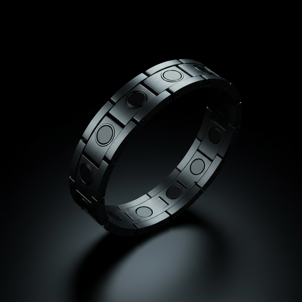 Magnetic Energy Bracelet on black background