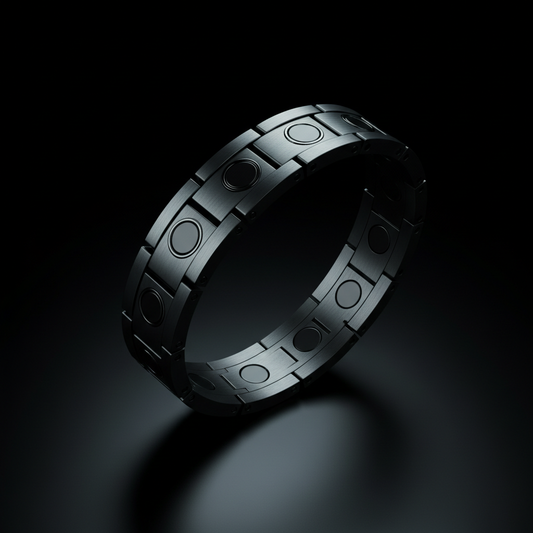 Magnetic Energy Bracelet on black background